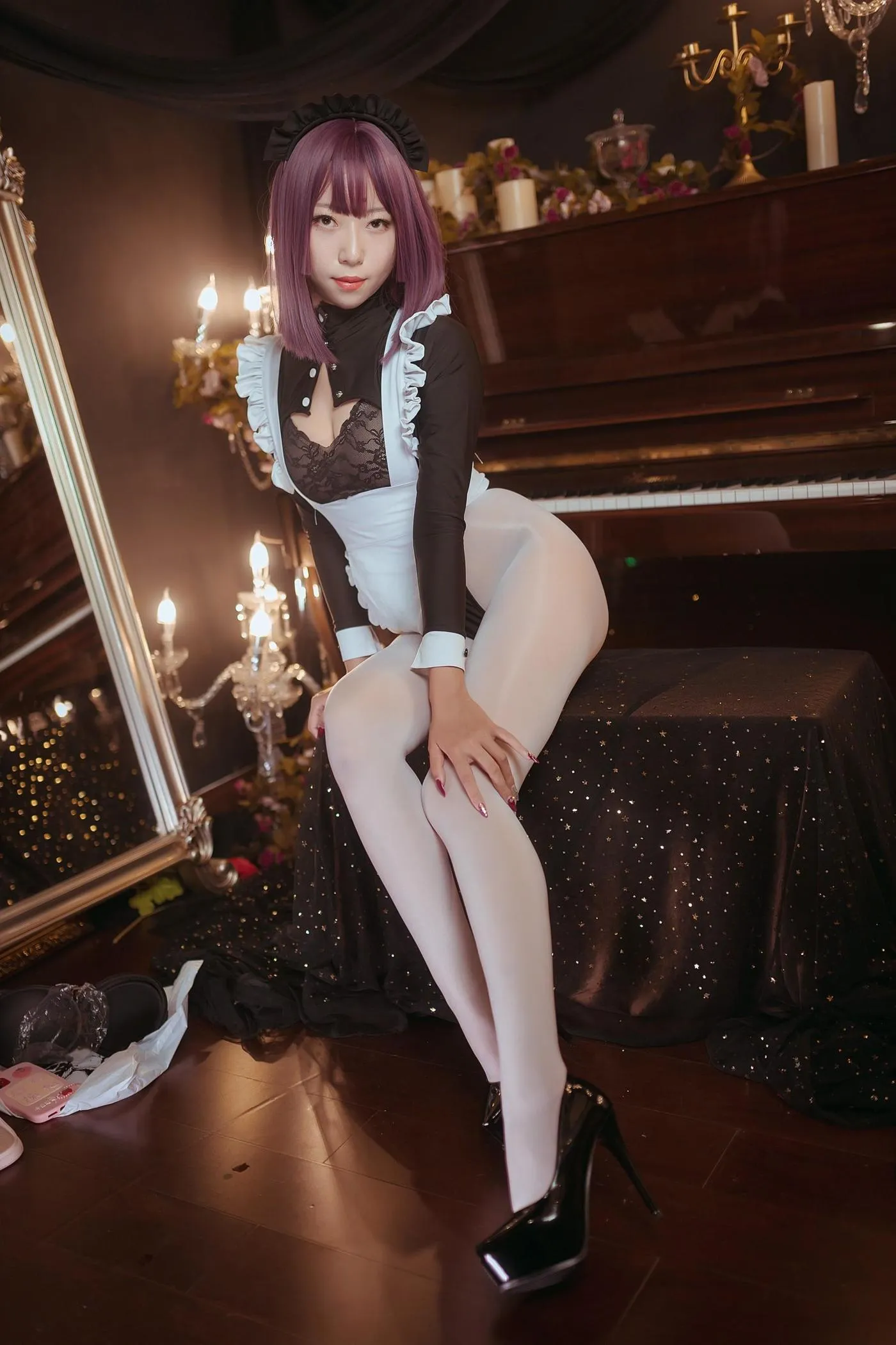 Money冷冷 – NO.31 高叉女仆 [25P]插图9